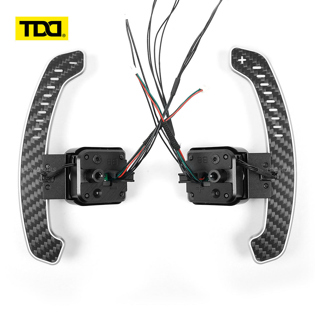 TDD Carbon Fiber Magnetic LED Paddle Shifters For Seat Leon Cupra Formentor Leon ST