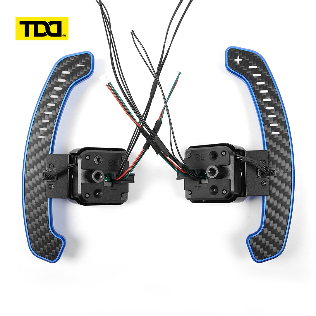 TDD Carbon Fiber Magnetic LED Paddle Shifters For Seat Leon Cupra Formentor Leon ST
