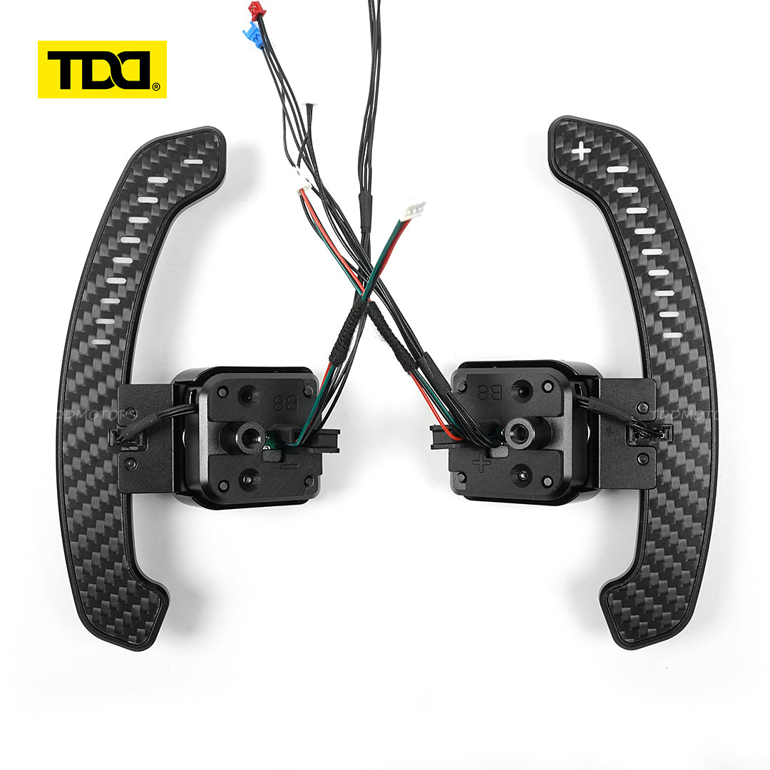 TDD Carbon Fiber Magnetic LED Paddle Shifters For Seat Leon Cupra Formentor Leon ST