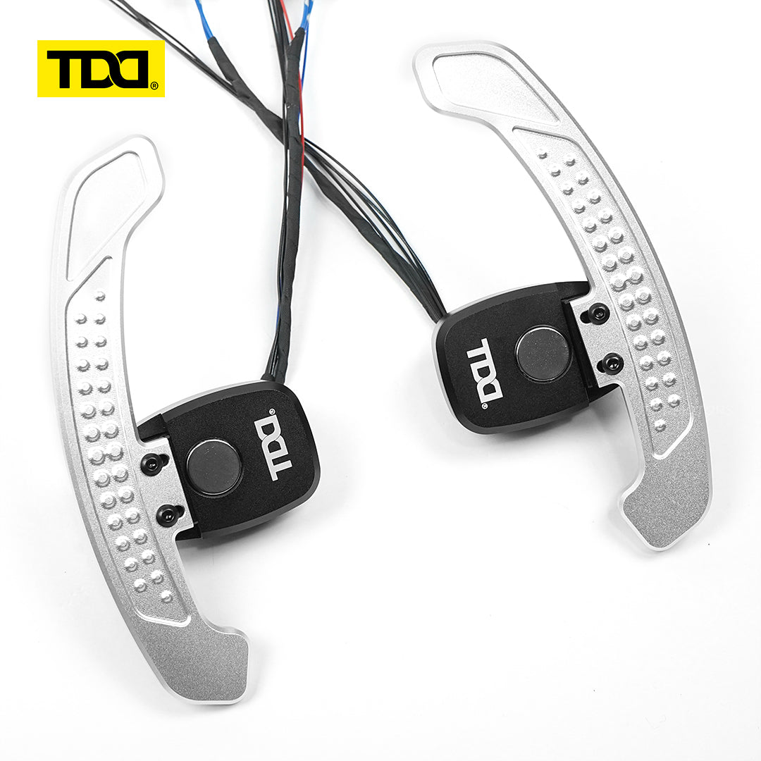 Carbon Fiber Steering Wheel Magnetic LED Paddle Shifters for Mercedes S212 W463