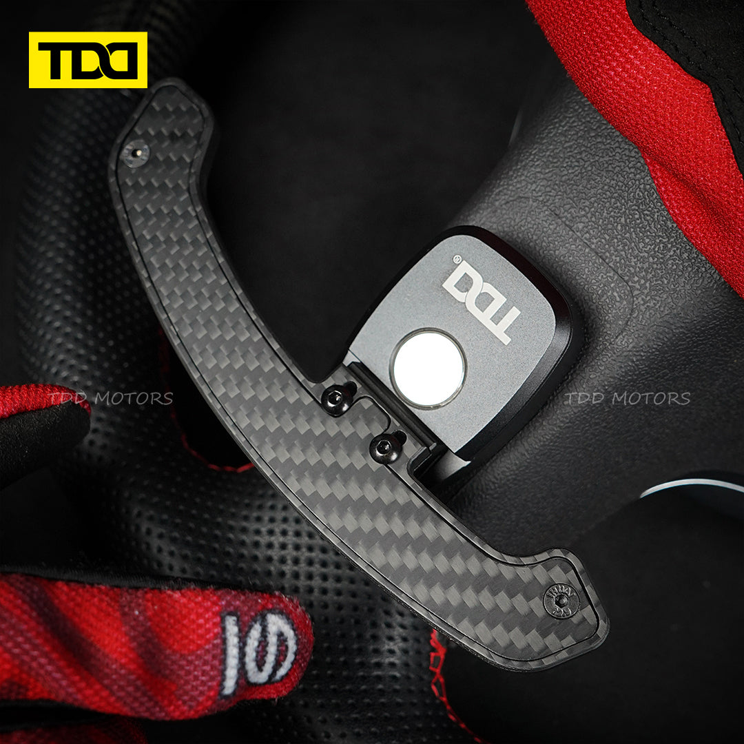 TDD Carbon Fiber Magnetic LED Paddle Shifters For Mercedes Benz AMG 2019+