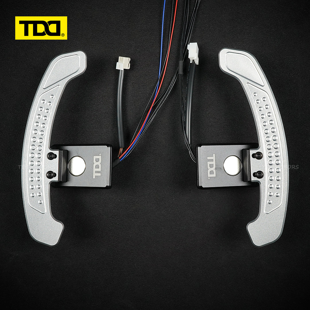 TDD Carbon Fiber LED Magnetic Paddle Shifters for Nissan GTR R35 Infiniti QX50 QX60