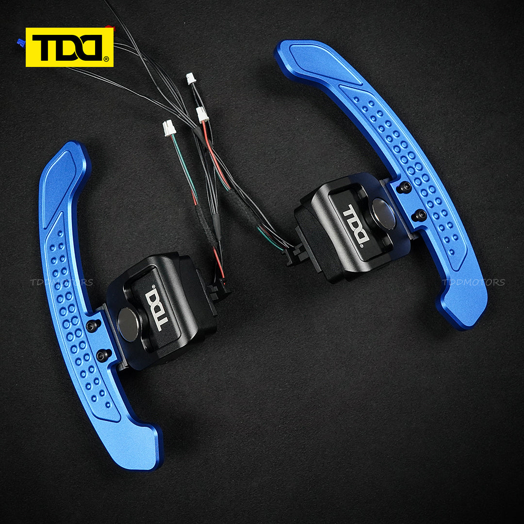 TDD Carbon Fiber Magnetic LED Paddle Shifters For Audi A1 A2 A3 A4 A5 A8 Q2 Q3 Q4 Q5 Q7 Q8 S1 S2 S3 S4 S5 SQ5 SQ7 SQ8 RS1 RS2 RS3 RS4 RS5 RSQ5