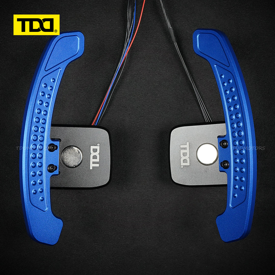 TDD Carbon Fiber LED Magnetic Paddle Shifters for Chevrolet Camaro SS Corvette C7