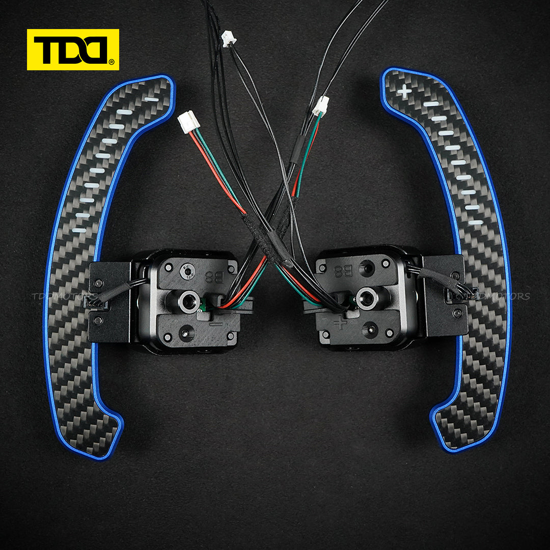 TDD Carbon Fiber Magnetic LED Paddle Shifters For Seat Leon Cupra Formentor Leon ST