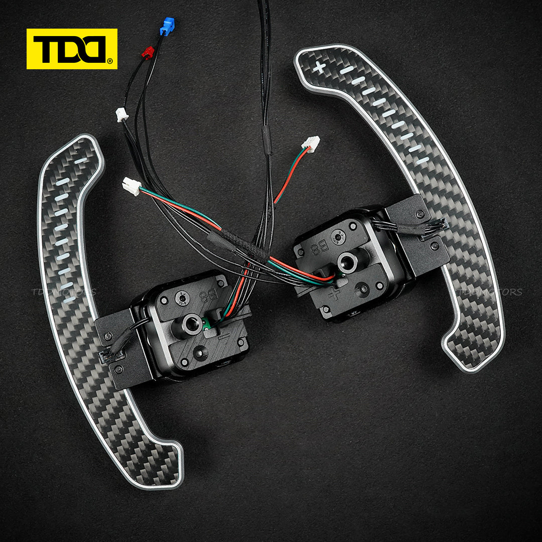 TDD Carbon Fiber Magnetic LED Paddle Shifters For Seat Leon Cupra Formentor Leon ST