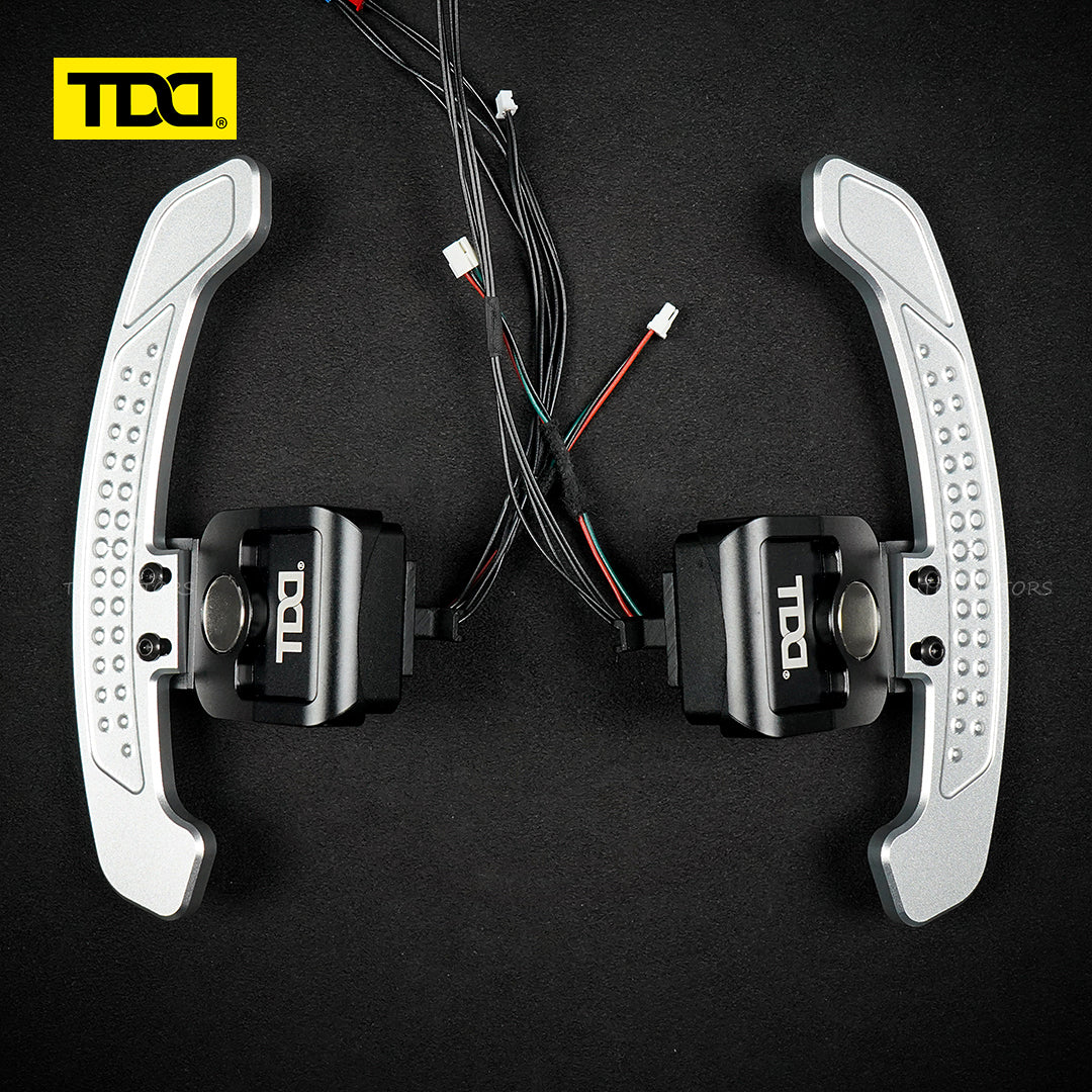 TDD Carbon Fiber Magnetic LED Paddle Shifters For Audi A1 A2 A3 A4 A5 A7 A8 Q2 Q3 Q4 Q5 Q7 Q8 S1 S2 S3 S4 S5 SQ5 SQ7 SQ8 RS1 RS2 RS3 RS4 RS5 RSQ5