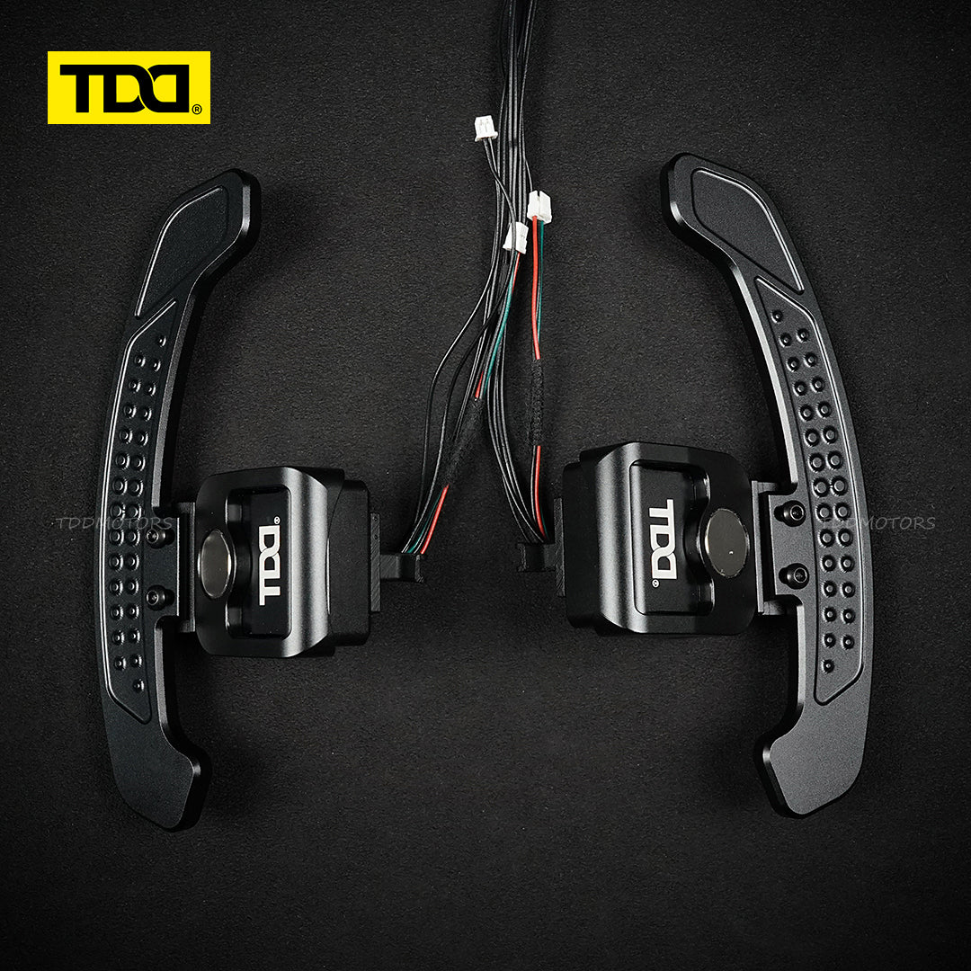 TDD Carbon Fiber Magnetic LED Paddle Shifters For Audi A1 A2 A3 A4 A5 A7 A8 Q2 Q3 Q4 Q5 Q7 Q8 S1 S2 S3 S4 S5 SQ5 SQ7 SQ8 RS1 RS2 RS3 RS4 RS5 RSQ5