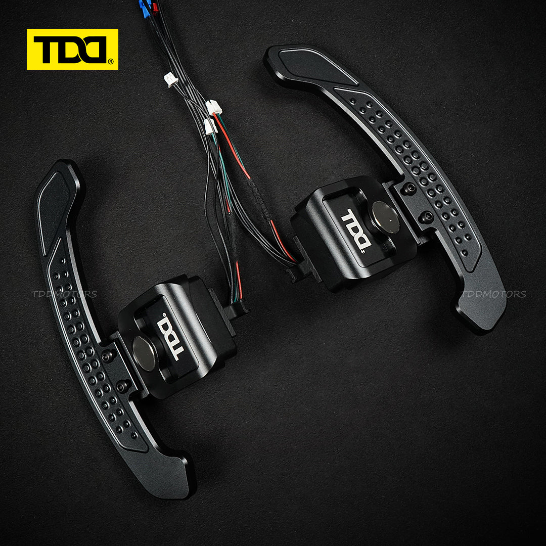 TDD Carbon Fiber Magnetic LED Paddle Shifters For Seat Leon Cupra Formentor Leon ST