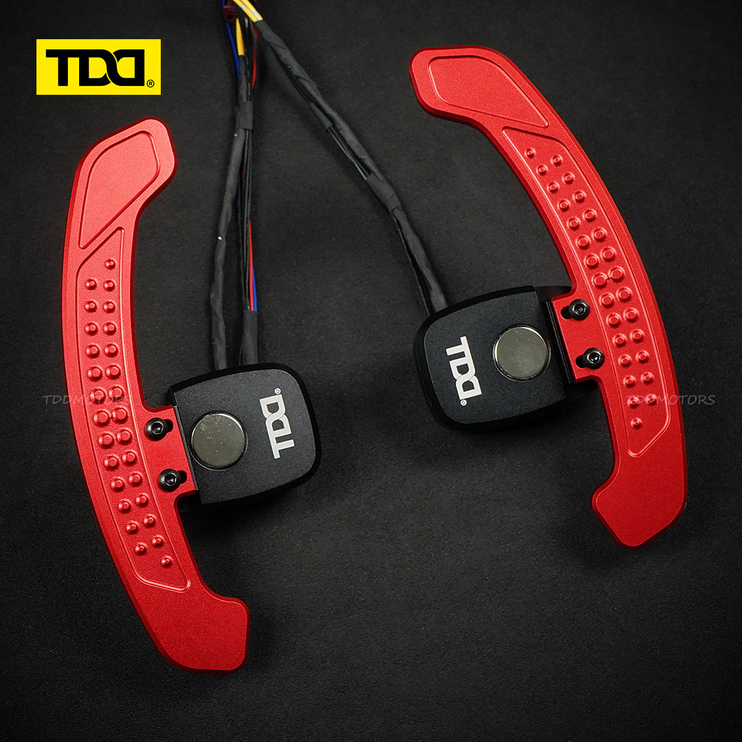 TDD Carbon Fiber LED Magnetic Paddle Shifters for Mercedes benz A238 C257 Class:C E EQC CLA GLE