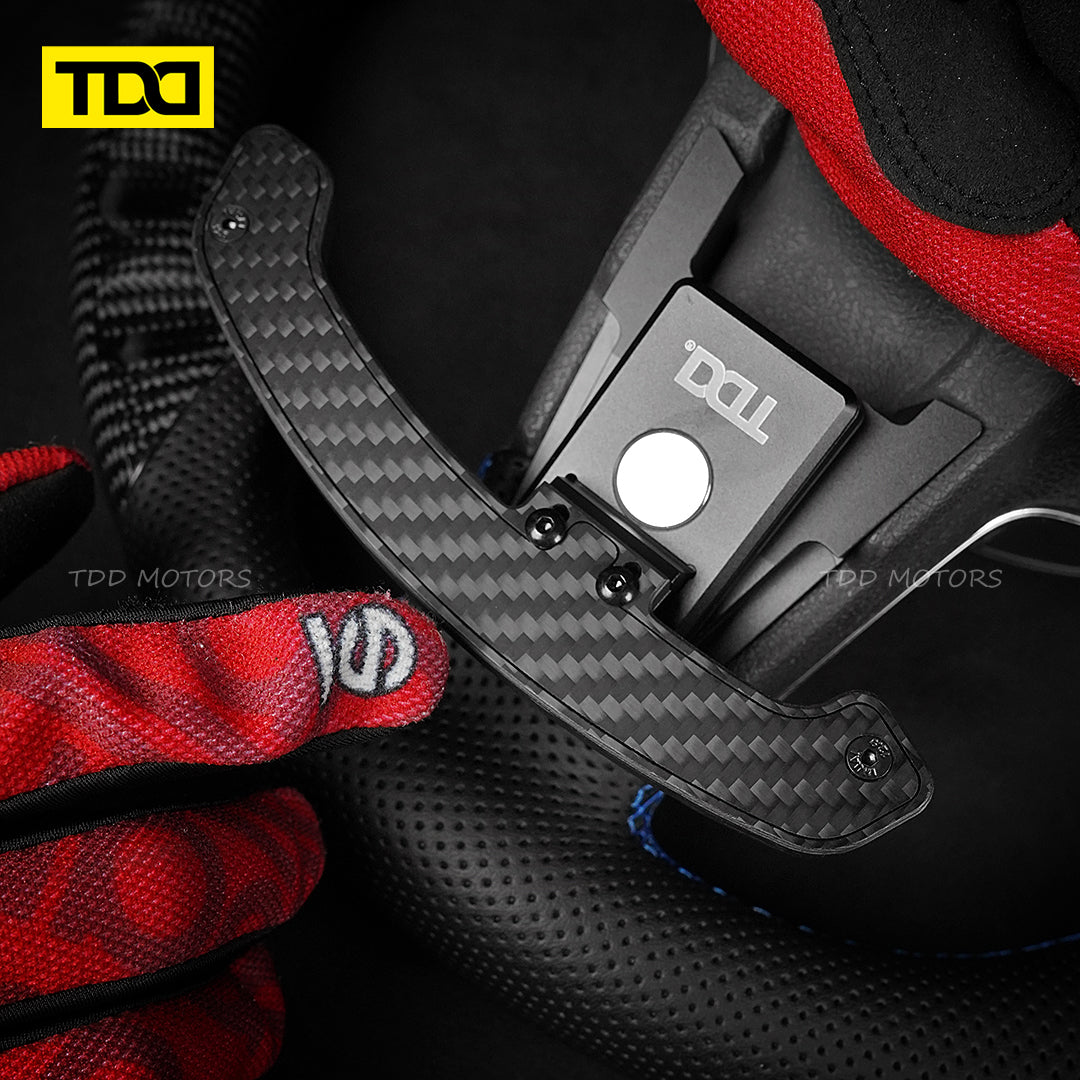 TDD Carbon Fiber Magnetic LED Paddle Shifters For Volkswagen GTI Golf 7 Golf R MK7/7.5 VW GTI Scirocco