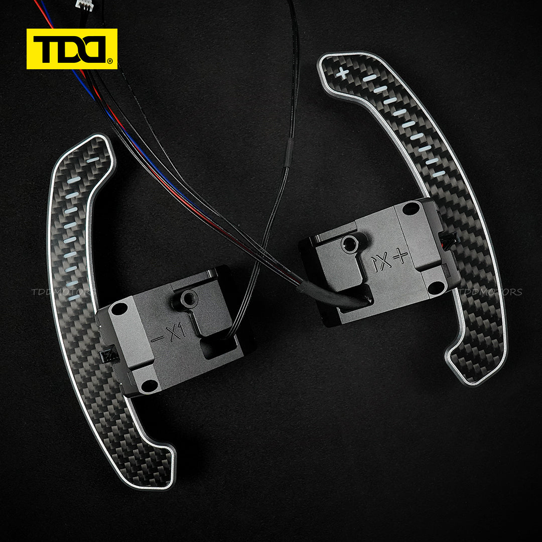 TDD Carbon Fiber LED Magnetic Paddle Shifters for Hyundai N/GT i30N,Kona N,Ioniq 5 N