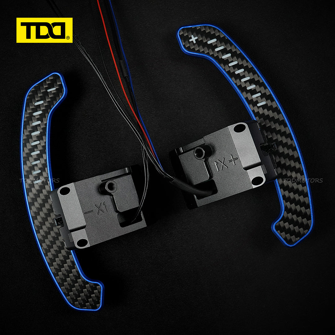 TDD Carbon Fiber LED Magnetic Paddle Shifters for Hyundai N/GT i30N,Kona N,Ioniq 5 N