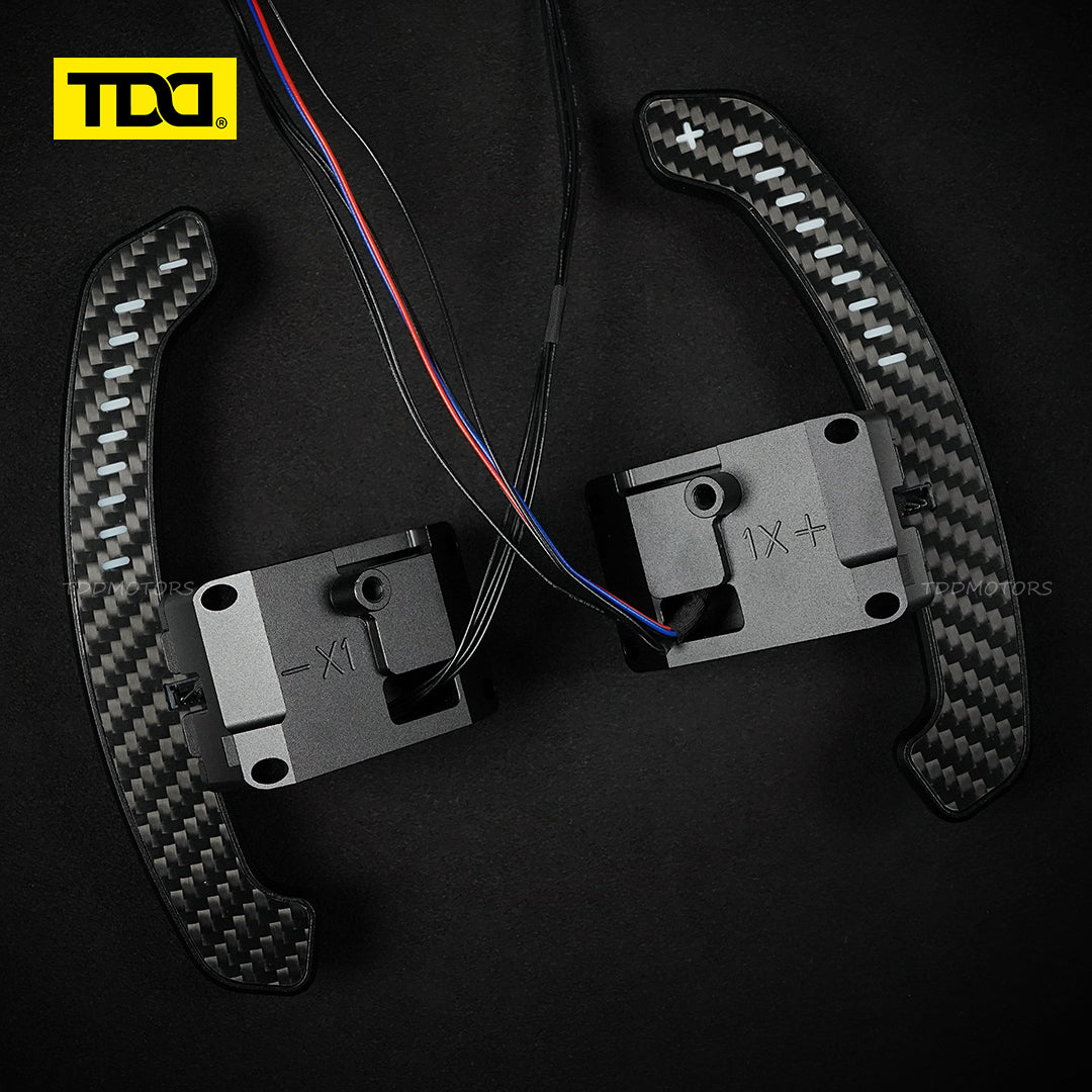TDD Carbon Fiber LED Magnetic Paddle Shifters for Hyundai N/GT i30N,Kona N,Ioniq 5 N