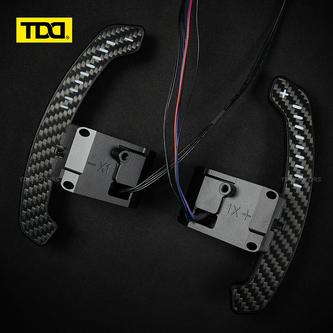TDD Carbon Fiber LED Magnetic Paddle Shifters for Hyundai N/GT i30N,Kona N,Ioniq 5 N