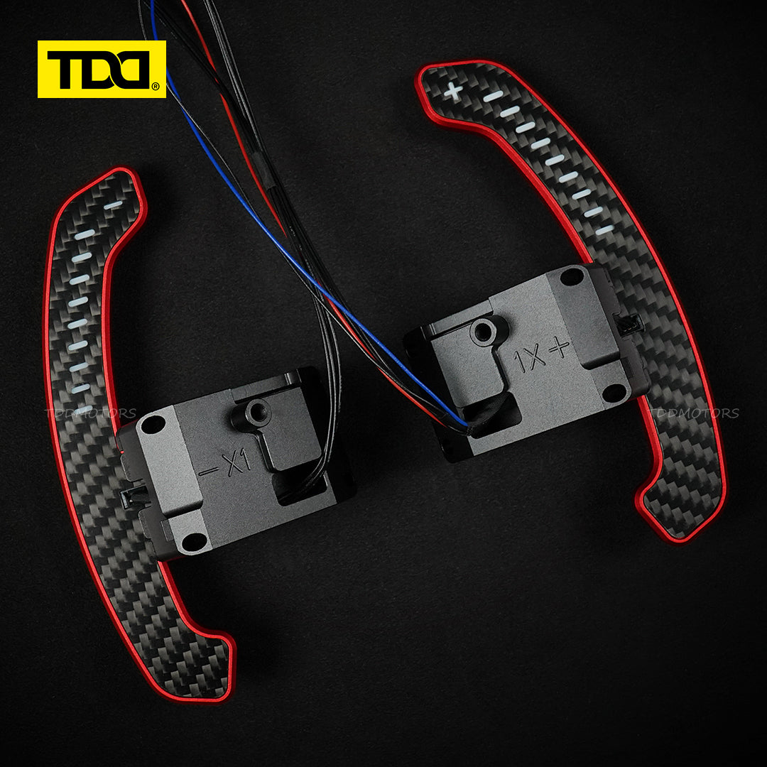 TDD Carbon Fiber LED Magnetic Paddle Shifters for Hyundai N/GT i30N,Kona N,Ioniq 5 N