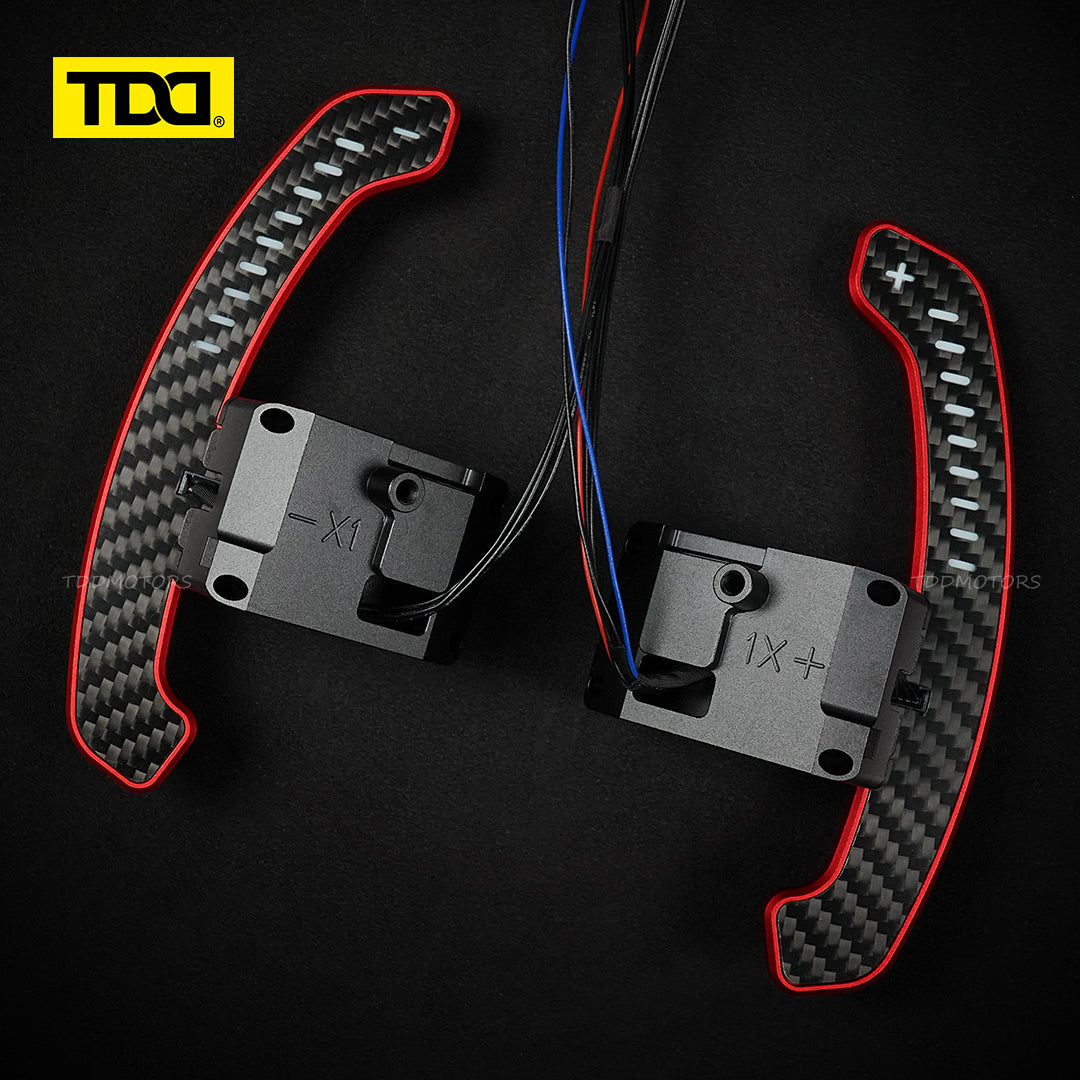 TDD Carbon Fiber LED Magnetic Paddle Shifters for Hyundai N/GT i30N,Kona N,Ioniq 5 N