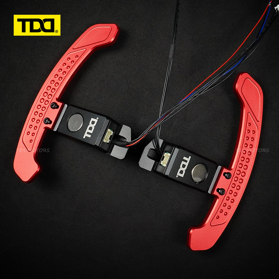 TDD Carbon Fiber LED Magnetic Paddle Shifters for Toyota Camry,GR Corolla, Yaris Avalon Lexus UX200,ES300 NX350,RX LC500