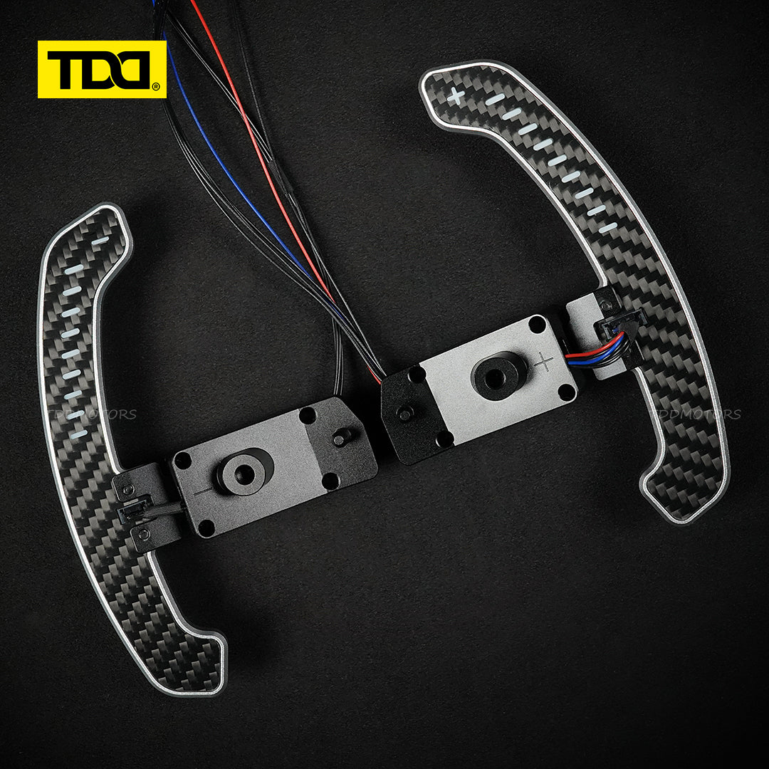 TDD Carbon Fiber LED Magnetic Paddle Shifters for Toyota Camry,GR Corolla, Yaris Avalon Lexus UX200,ES300 NX350,RX LC500