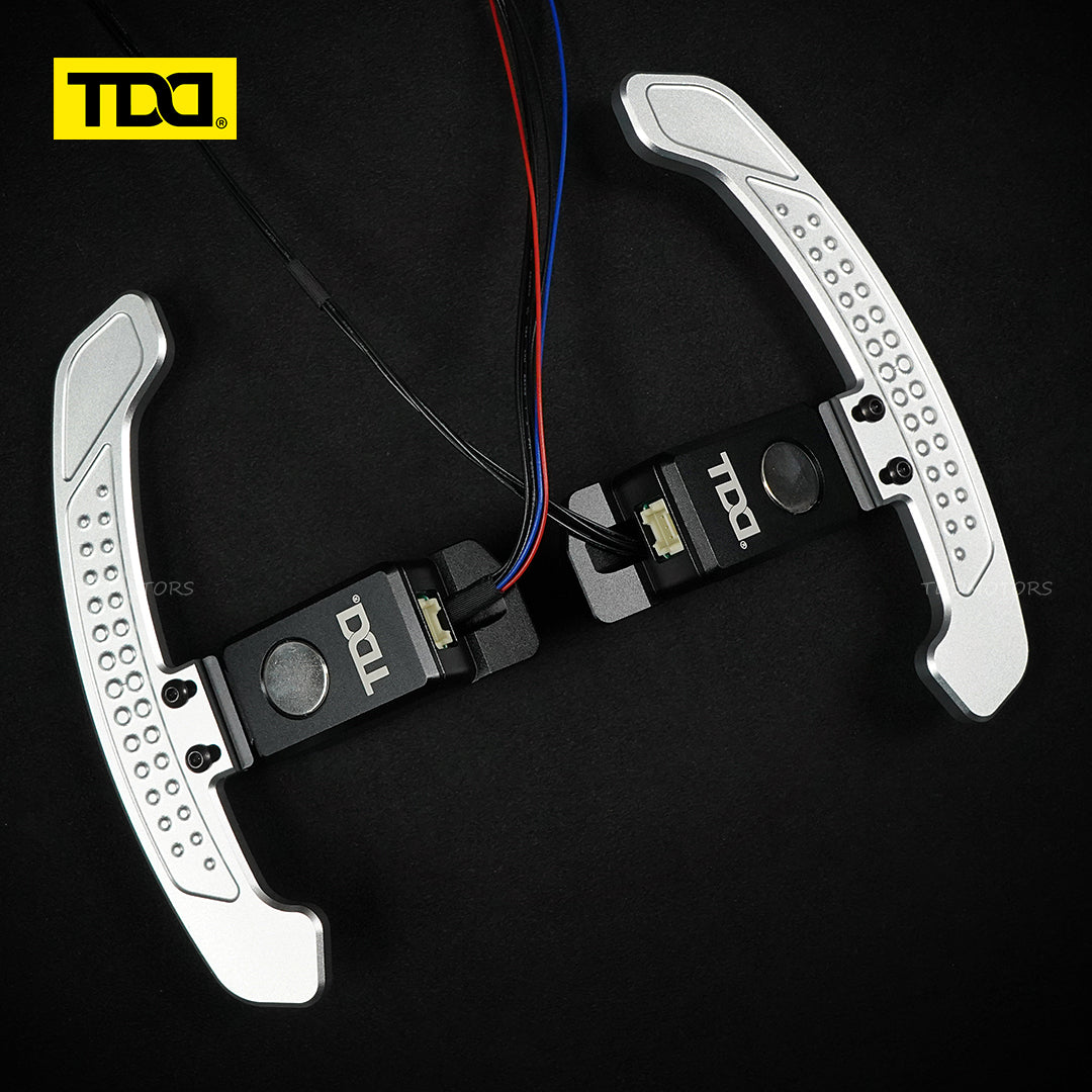 TDD Carbon Fiber LED Magnetic Paddle Shifters for Toyota Camry,GR Corolla, Yaris Avalon Lexus UX200,ES300 NX350,RX LC500