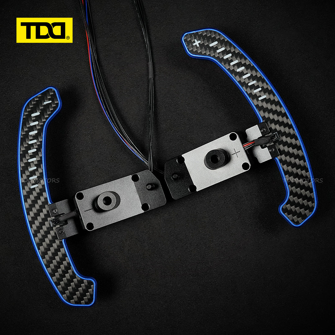 TDD Carbon Fiber LED Magnetic Paddle Shifters for Toyota Camry,GR Corolla, Yaris Avalon Lexus UX200,ES300 NX350,RX LC500