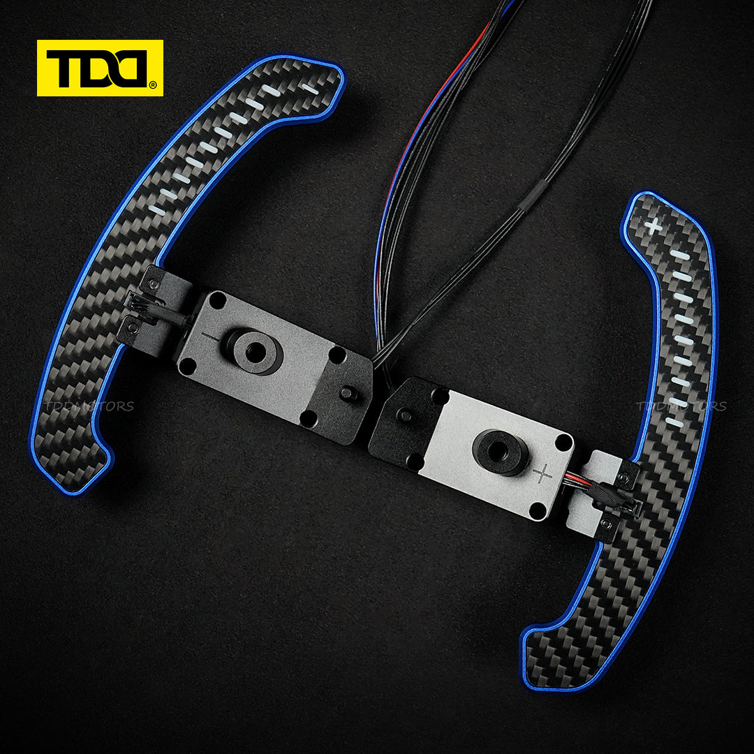 TDD Carbon Fiber LED Magnetic Paddle Shifters for Toyota Camry,GR Corolla, Yaris Avalon Lexus UX200,ES300 NX350,RX LC500