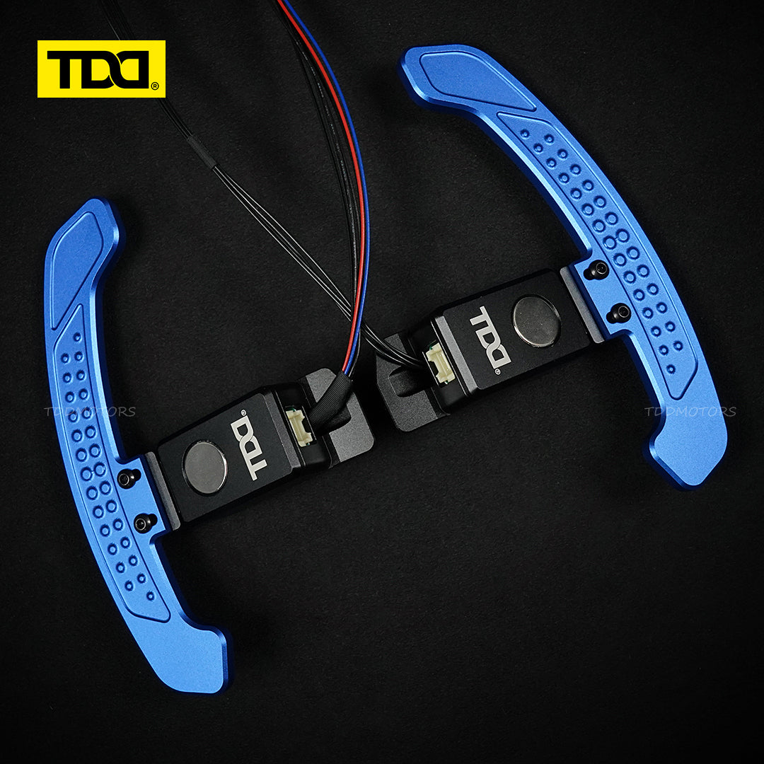 TDD Carbon Fiber LED Magnetic Paddle Shifters for Toyota Camry,GR Corolla, Yaris Avalon Lexus UX200,ES300 NX350,RX LC500