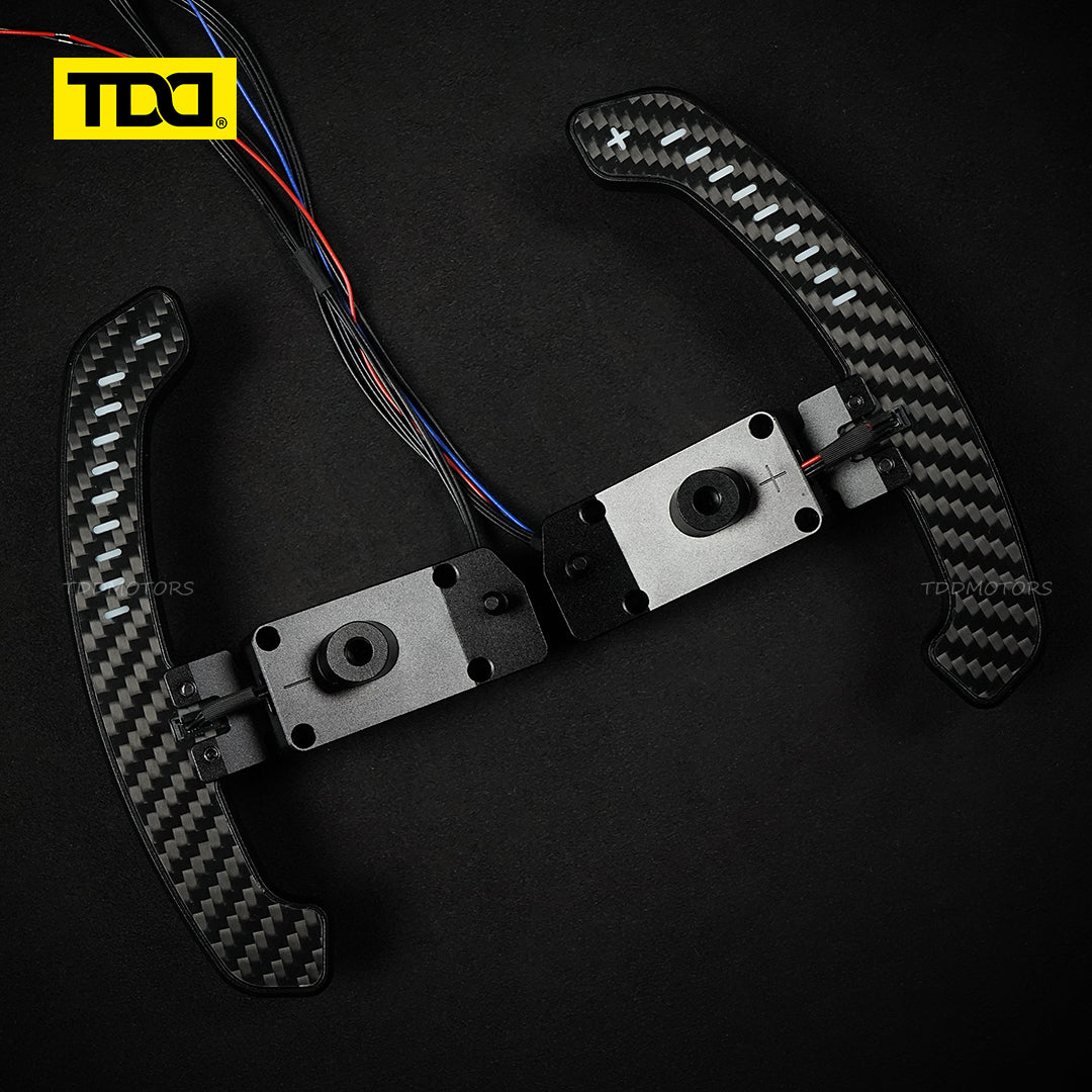 TDD Carbon Fiber LED Magnetic Paddle Shifters for Toyota Camry,GR Corolla, Yaris Avalon Lexus UX200,ES300 NX350,RX LC500