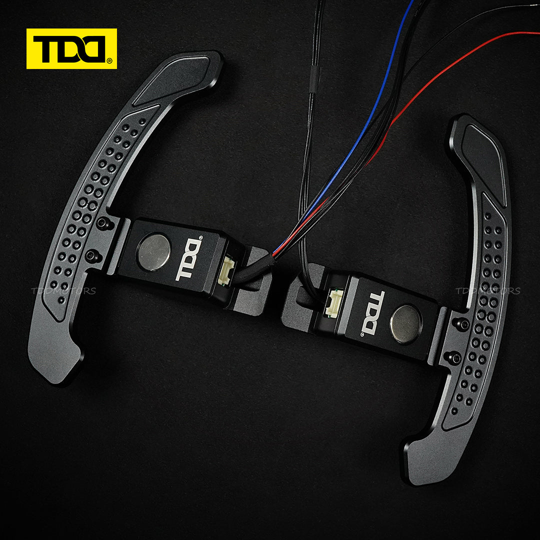 TDD Carbon Fiber LED Magnetic Paddle Shifters for Toyota Camry,GR Corolla, Yaris Avalon Lexus UX200,ES300 NX350,RX LC500