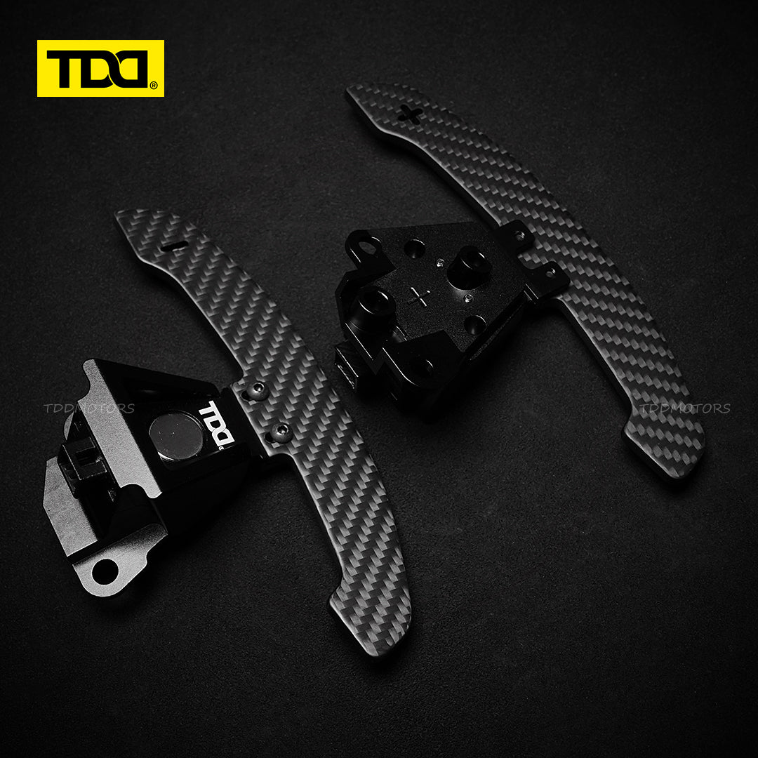 TDD 4MM Glossy and Matte Carbon Fiber Magnetic Paddle Shifters For Lexus IS NX RC 200 250 300 350 for TOYOTA 86 BRZ