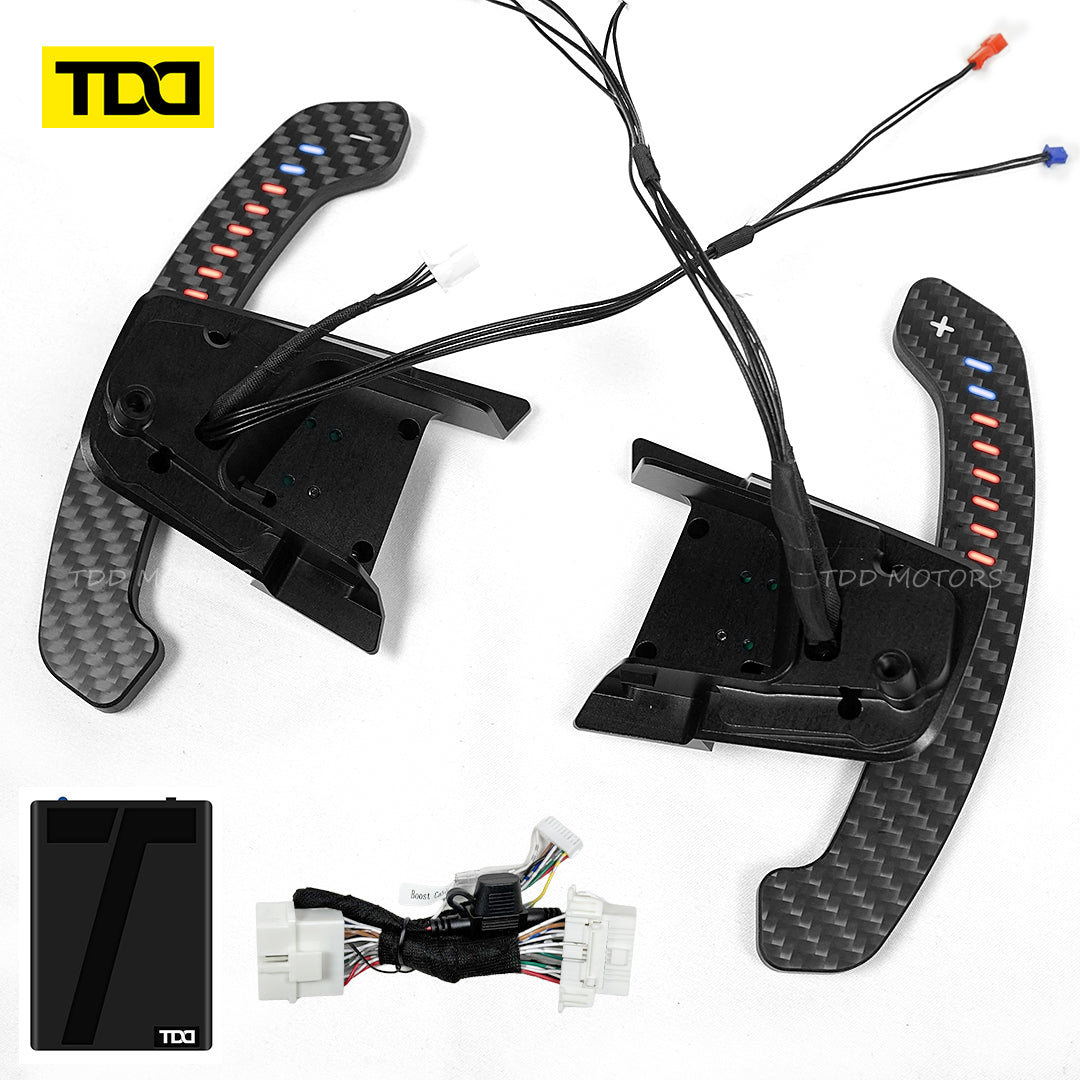 TDD Carbon Fiber Magnetic LED Paddle Shifters For Volkswagen GTI Golf 7 Golf R MK7/7.5 VW GTI Scirocco
