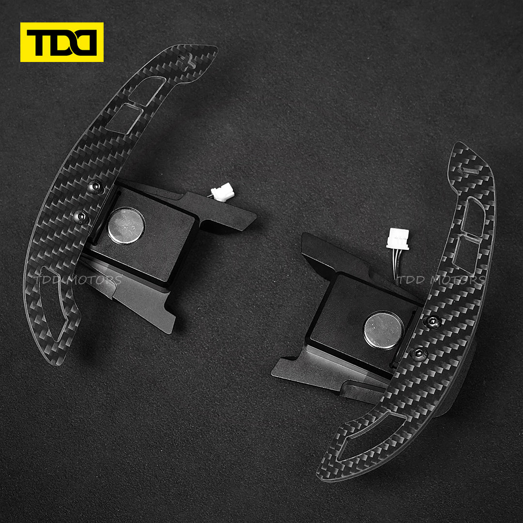 TDD Motor Carbon Fiber Magnetic Paddle Shifters For Volkswagen GTI Golf 7 Golf R MK7/7.5 VW GTI Scirocco