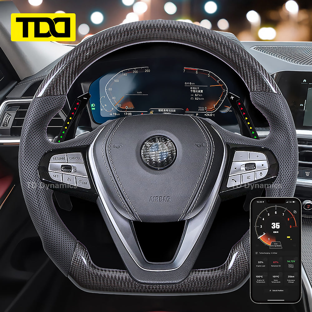 TDD Motors LED Paddle Shifter Extension for BMW F40 G20 G30 G01 G05 G11 Class:1 3 5 X3 X5 7
