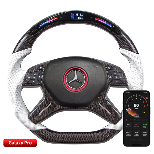 Galaxy Pro LED Steering Wheel for Mercedes W204, S204, W212, V212, S212, W463, Class: C E G