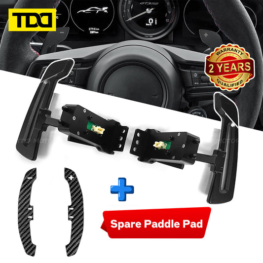 TDD Magnetic Carbon Fiber Paddle Shifters For Porsche Cayenne Cayman Panamera 911 918 718