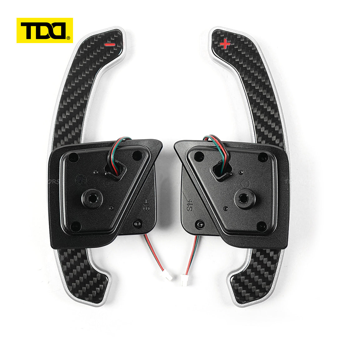 TDD Carbon Fiber  Magnetic Paddle Shifters for Paddle Shifters For Skoda