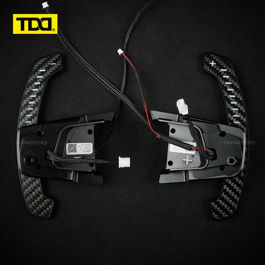 TDD Carbon Fiber LED Magnetic Paddle Shifters for Paddle Shifters For VW GTI MK7 Golf R Scirocco MK7.5