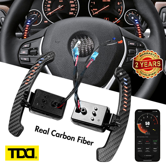 Carbon Fiber Magnetic LED Paddle Shifters For BMW F10 F06 F07 F11 F18 F12 F13 F01 F02 F30 F31 F32 F33 F34 2 3 4 5 6 7 Series G20 G30 G32 G38 G12 G01 G80 F90 F92 30 X3: G01 X4: G02 X5: G05 X6: G06 X7 G07 F20 F30 F32 F34 F36 F80 I8