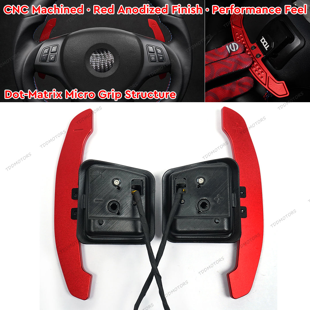 TDD Aluminum Alloy Magnetic Paddle Shifter For BMW E90 M3 E92 M3 E93 M3 X5M X6M E70 E71 Steering Wheel Shift Paddle