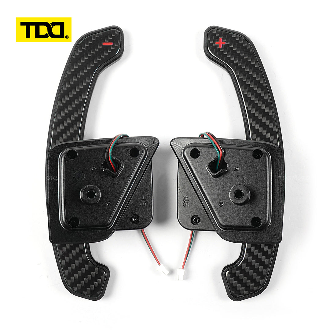 TDD Carbon Fiber  Magnetic Paddle Shifters for Paddle Shifters For Skoda