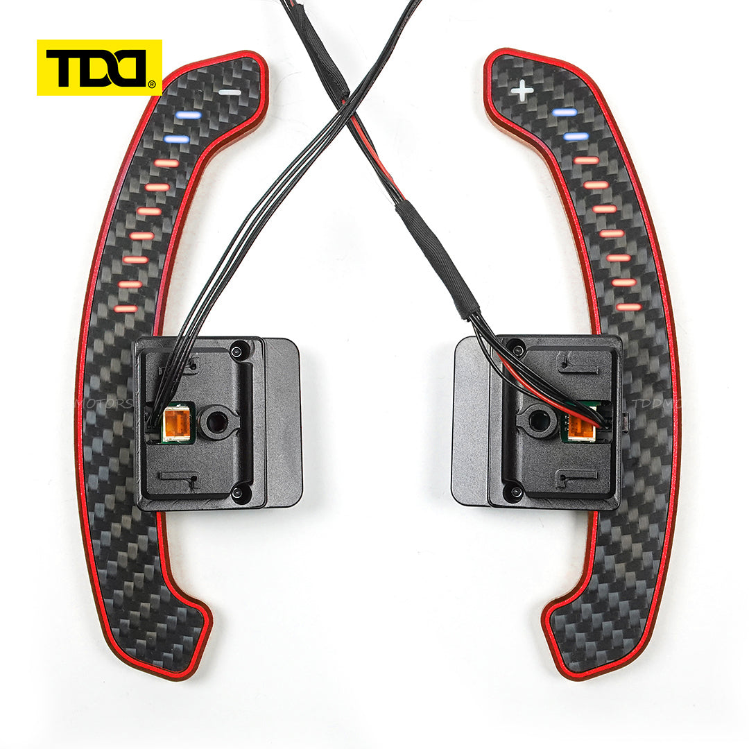 TDD Carbon Fiber Magnetic LED Paddle Shifters For BMW G68 G60 Standard Wheelbase 2023- Touring G61 2024- Long Wheelbase 2024-