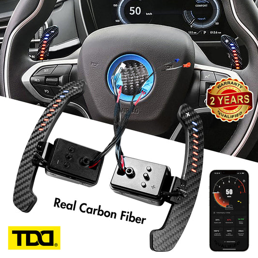 Carbon Fiber Magnetic LED Paddle Shifters For BMW F10 F06 F07 F11 F18 F12 F13 F01 F02 F30 F31 F32 F33 F34 2 3 4 5 6 7 Series G20 G30 G32 G38 G12 G01 G80 F90 F92 30 X3: G01 X4: G02 X5: G05 X6: G06 X7 G07 F20 F30 F32 F34 F36 F80 I8