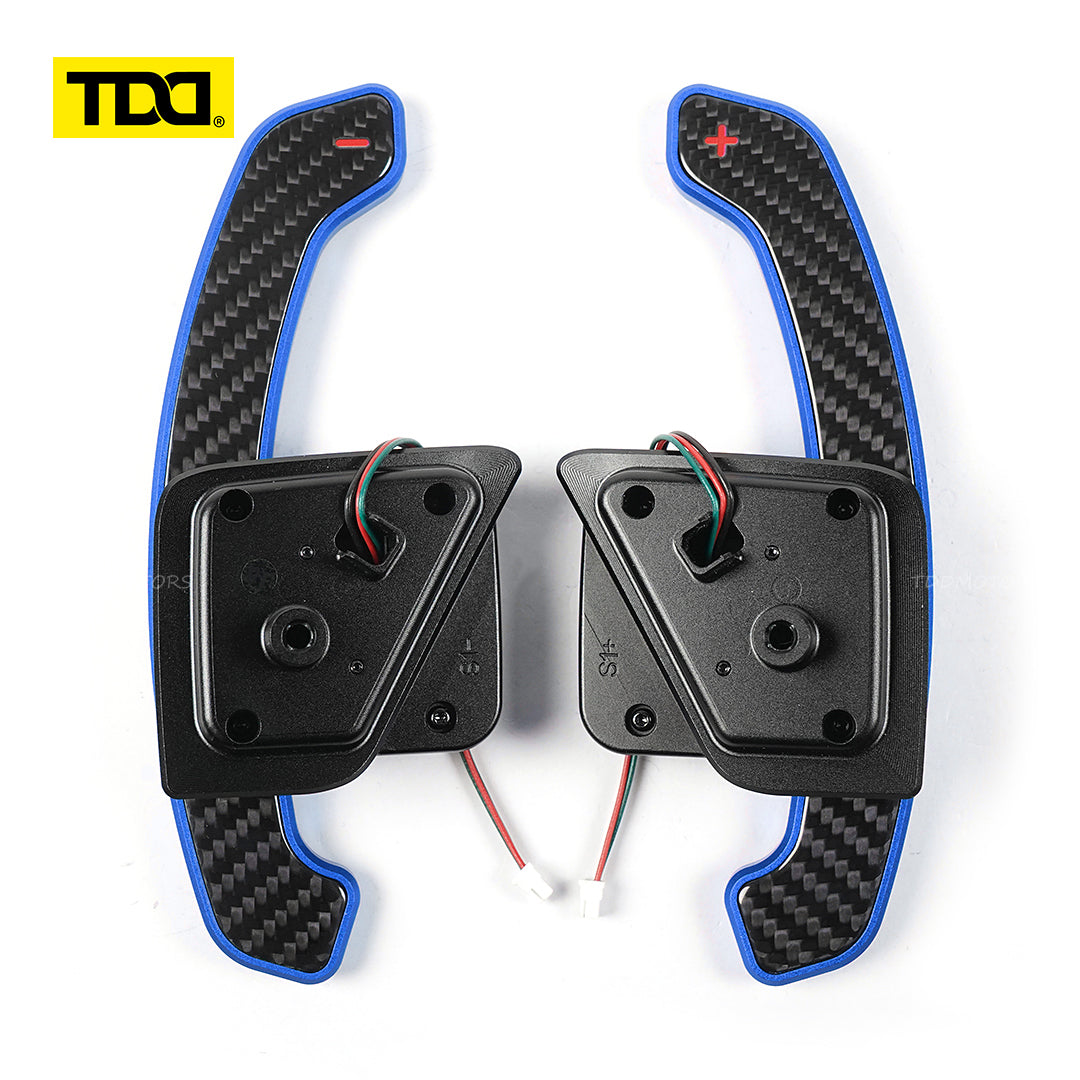 TDD Carbon Fiber  Magnetic Paddle Shifters for Paddle Shifters For Skoda