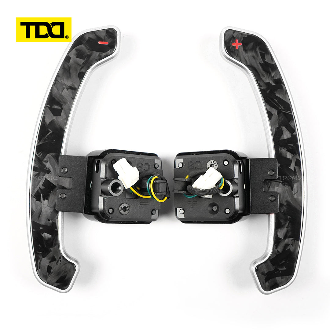 TDD Carbon Fiber  Magnetic Paddle Shifters for Paddle Shifters For Audi C8 series  A6 A7 S6 S7 RS6 RS7