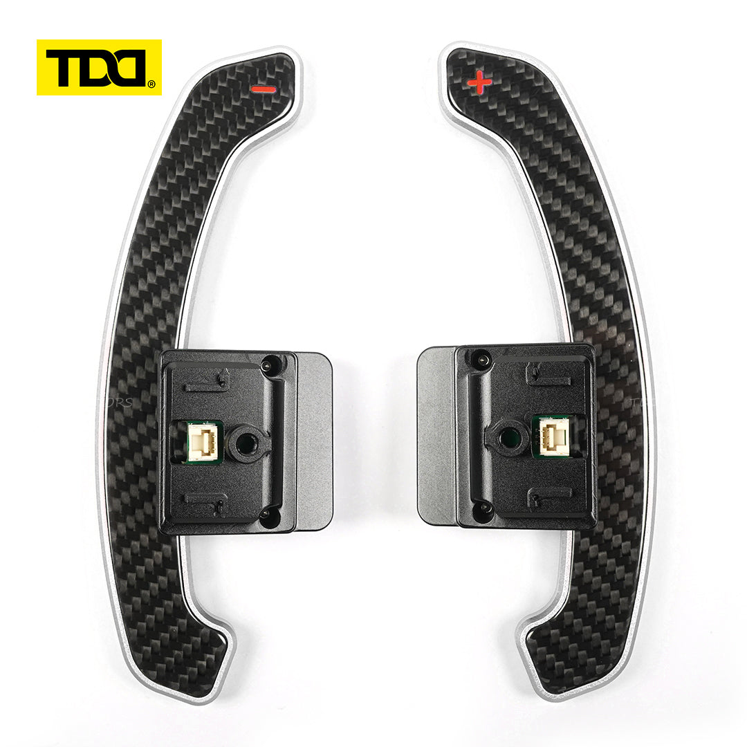 TDD Glossy Carbon Fiber Magnetic Paddle Shifter For BMW G68 G60 Standard Wheelbase 2023- Touring G61 2024- Long Wheelbase 2024-