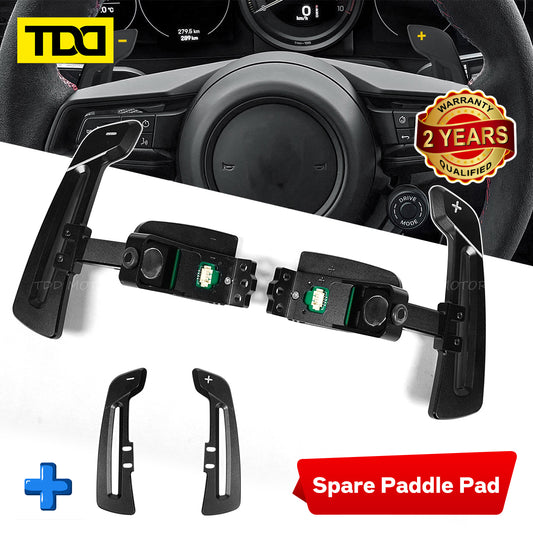 TDD Magnetic Carbon Fiber Paddle Shifters For Porsche Cayenne Cayman Panamera 911 918 718