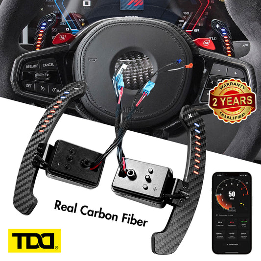 Carbon Fiber Magnetic LED Paddle Shifters For BMW F10 F06 F07 F11 F18 F12 F13 F01 F02 F30 F31 F32 F33 F34 2 3 4 5 6 7 Series G20 G30 G32 G38 G12 G01 G80 F90 F92 30 X3: G01 X4: G02 X5: G05 X6: G06 X7 G07 F20 F30 F32 F34 F36 F80 I8