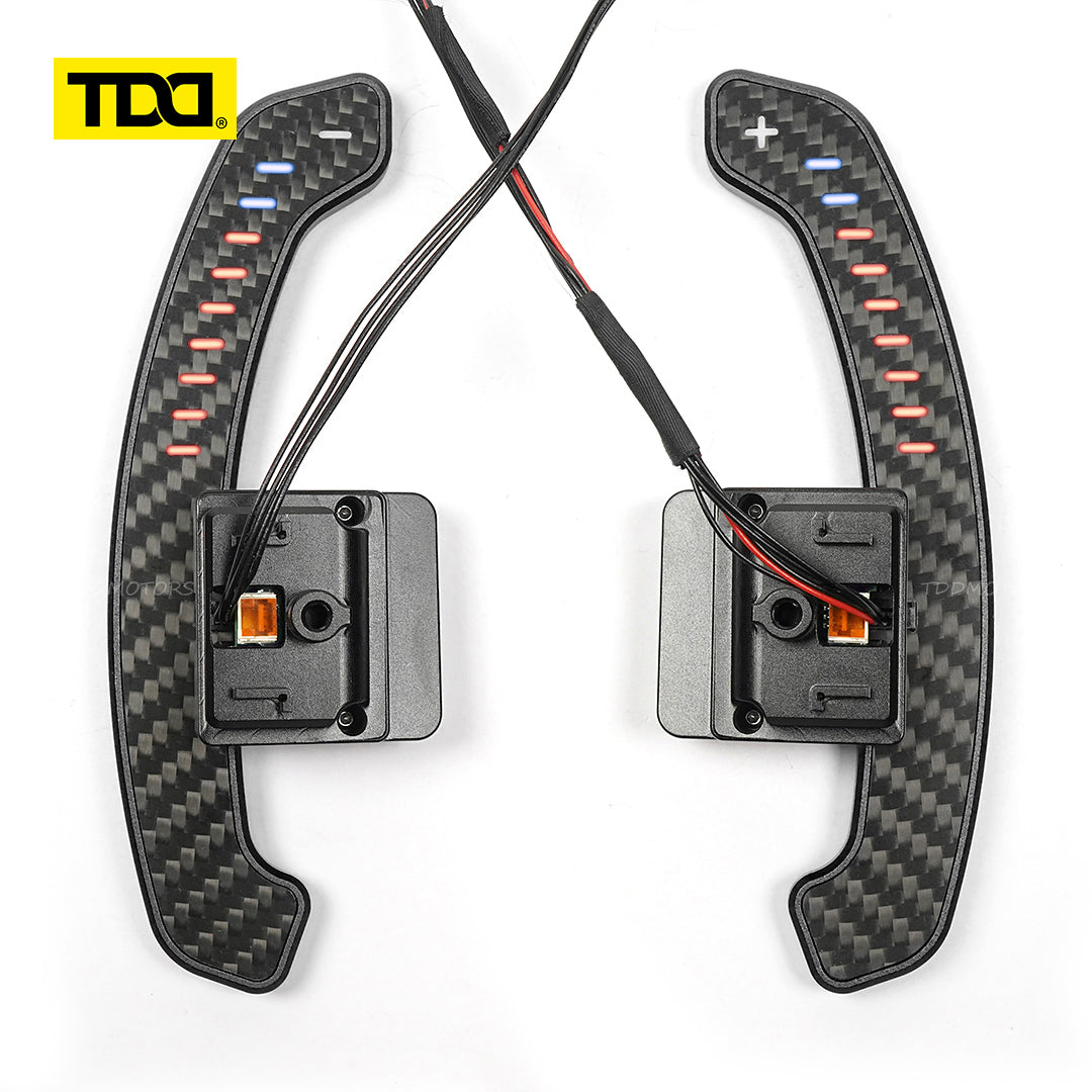 TDD Carbon Fiber Magnetic LED Paddle Shifters For BMW G68 G60 Standard Wheelbase 2023- Touring G61 2024- Long Wheelbase 2024-