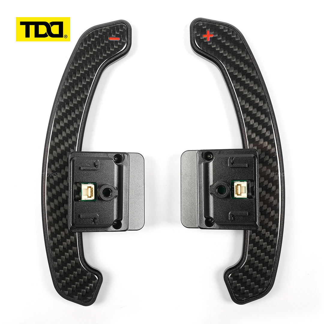 TDD Glossy Carbon Fiber Magnetic Paddle Shifter For BMW G68 G60 Standard Wheelbase 2023- Touring G61 2024- Long Wheelbase 2024-