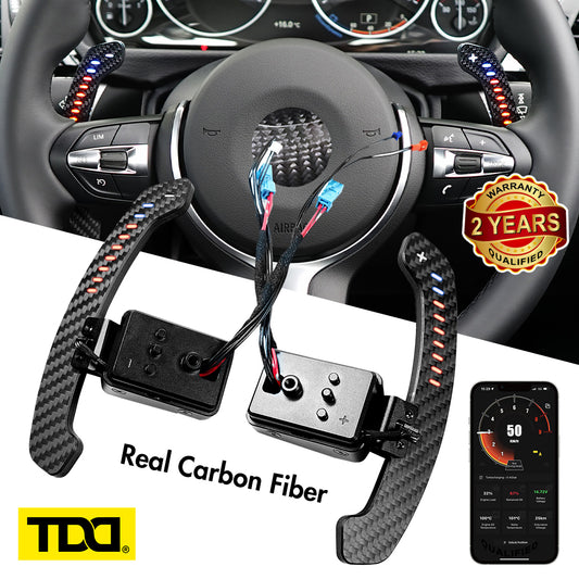 Carbon Fiber Magnetic LED Paddle Shifters For BMW F10 F06 F07 F11 F18 F12 F13 F01 F02 F30 F31 F32 F33 F34 2 3 4 5 6 7 Series G20 G30 G32 G38 G12 G01 G80 F90 F92 30 X3: G01 X4: G02 X5: G05 X6: G06 X7 G07 F20 F30 F32 F34 F36 F80 I8